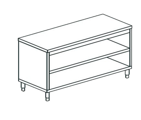Стол производственный закрытый с 3-х сторон APACH CHEF LINE LWC69SH2
