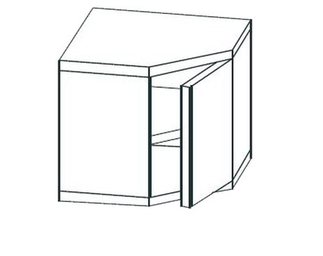 Полка настенная закрытая APACH CHEF LINE LCWС77HD