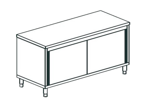 Стол производственный закрытый APACH CHEF LINE LWC723SH2SD