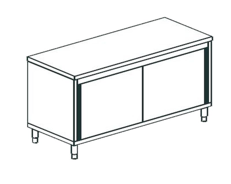 Стол производственный закрытый APACH CHEF LINE LWC620SH2SD