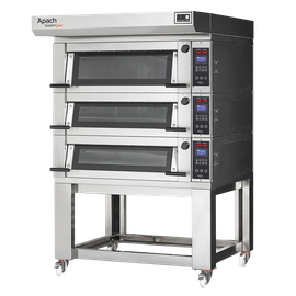 Multifunctional electric ovens with increased performance, available in different models with 2 trays 60x40 cm on each shelf