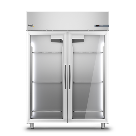 Шкаф морозильный 1200 литров APACH CHEF LINE LCFM120MD2G со стеклянной дверью