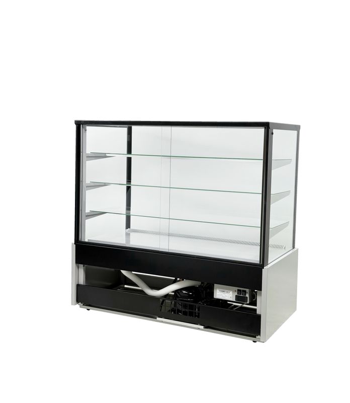 ВИТРИНА КОНДИТЕРСКАЯ KAYMAN K-ВК-1300 КВАДРО СЕРЕБРО