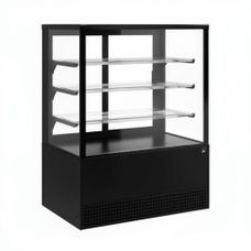 ВИТРИНА КОНДИТЕРСКАЯ KAYMAN KВК-950М ЛЮКС КВАДРО ЧЕРНЫЙ