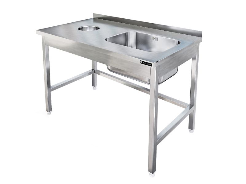 СТОЛ ДЛЯ ГРЯЗНОЙ ПОСУДЫ KAYMAN ДЛЯ П/М TATRA СПМ-123/1507 ЛЕВЫЙ